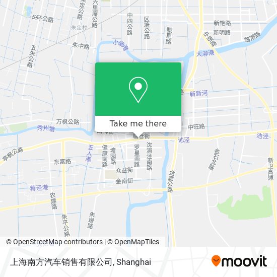 上海南方汽车销售有限公司 map