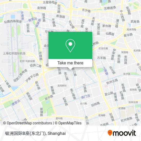 银洲国际B座(东北门) map