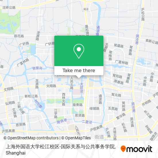 上海外国语大学松江校区-国际关系与公共事务学院 map