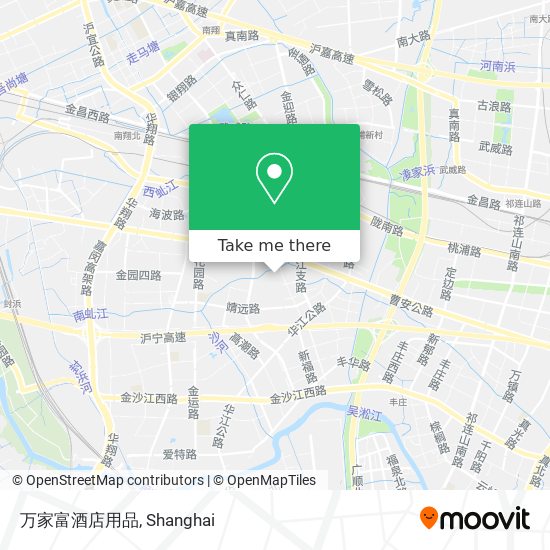 万家富酒店用品 map