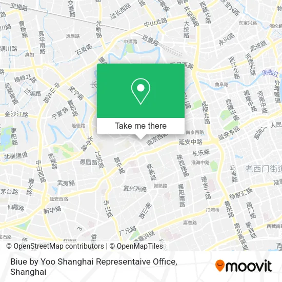 Biue by Yoo Shanghai Representaive Office map