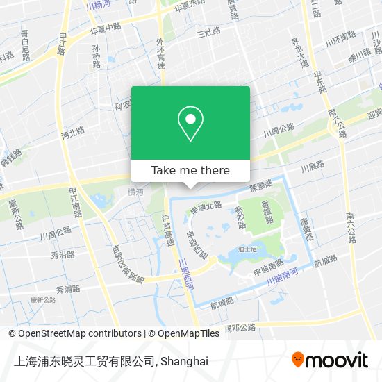 上海浦东晓灵工贸有限公司 map