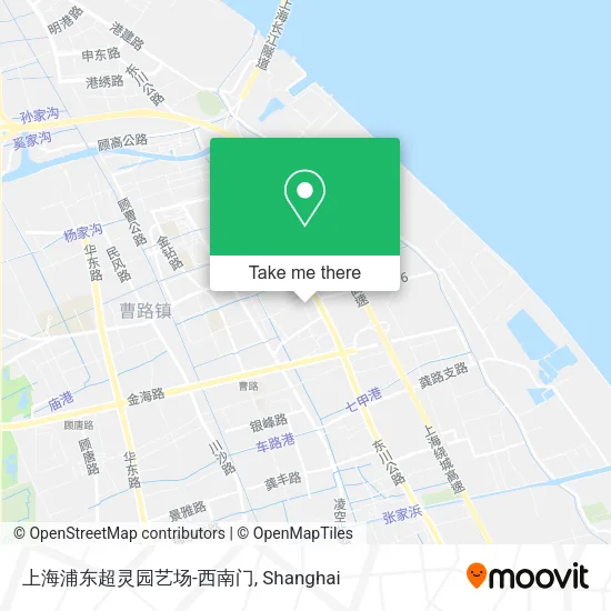 上海浦东超灵园艺场-西南门 map