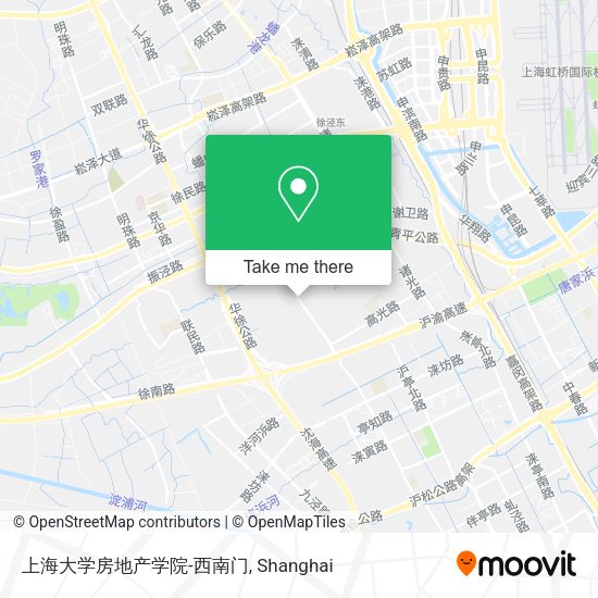 上海大学房地产学院-西南门 map