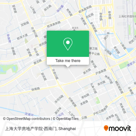 上海大学房地产学院-西南门 map