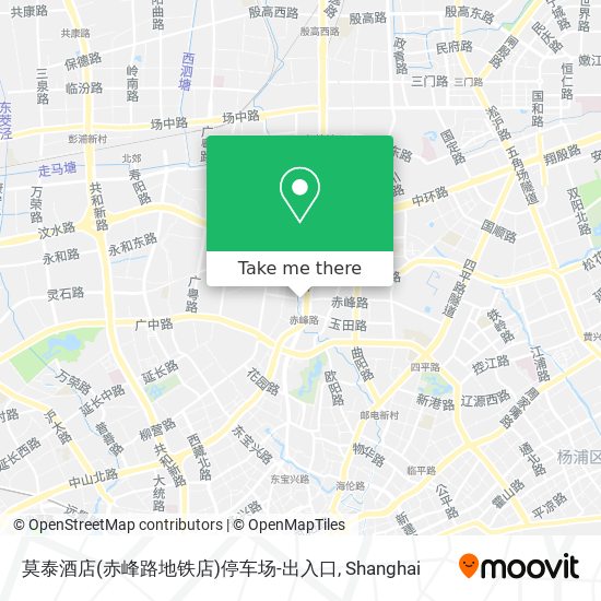 莫泰酒店(赤峰路地铁店)停车场-出入口 map
