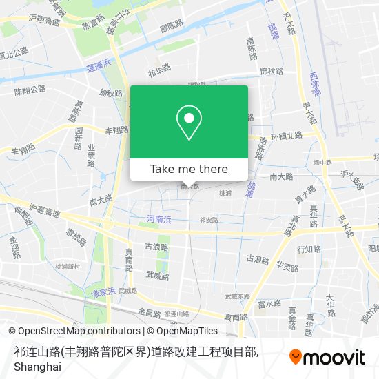 祁连山路(丰翔路普陀区界)道路改建工程项目部 map