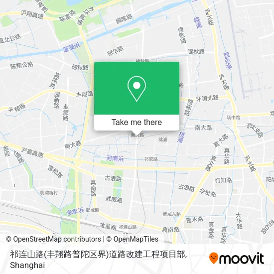 祁连山路(丰翔路普陀区界)道路改建工程项目部 map