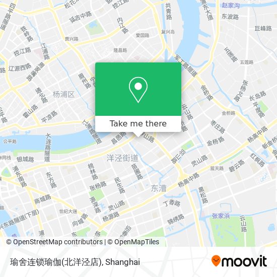 瑜舍连锁瑜伽(北洋泾店) map