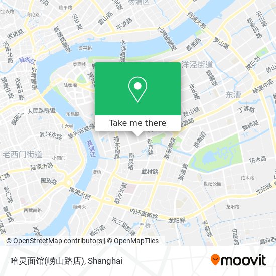 哈灵面馆(崂山路店) map