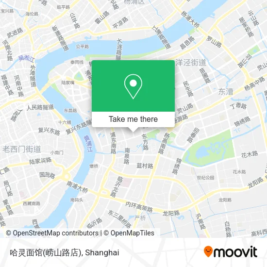哈灵面馆(崂山路店) map