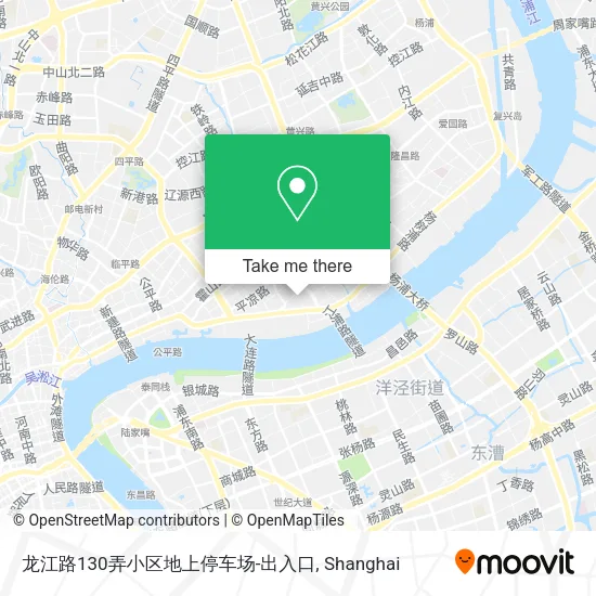 龙江路130弄小区地上停车场-出入口 map