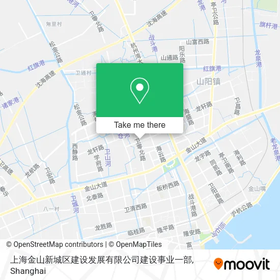 上海金山新城区建设发展有限公司建设事业一部 map