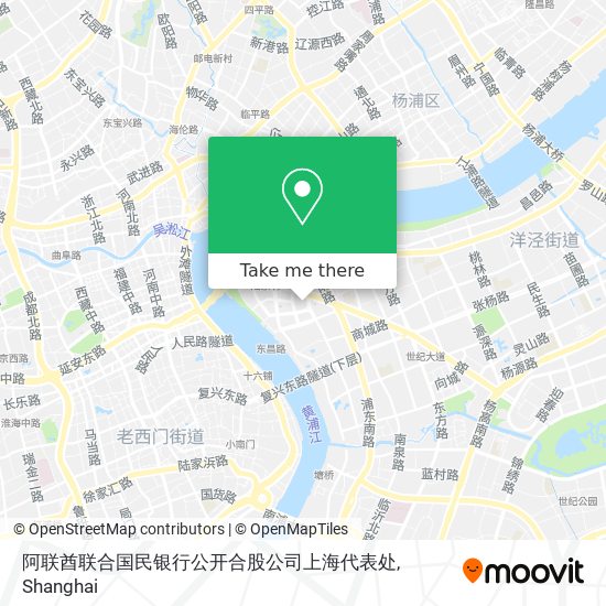 阿联酋联合国民银行公开合股公司上海代表处 map