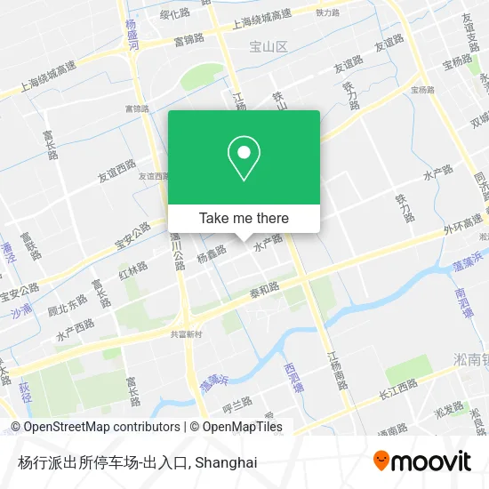 杨行派出所停车场-出入口 map