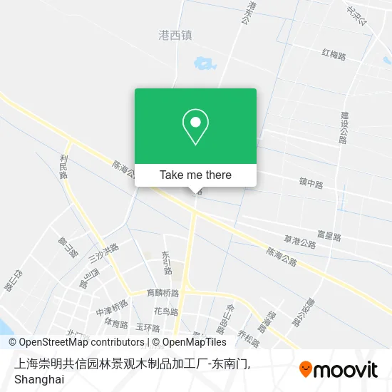 上海崇明共信园林景观木制品加工厂-东南门 map