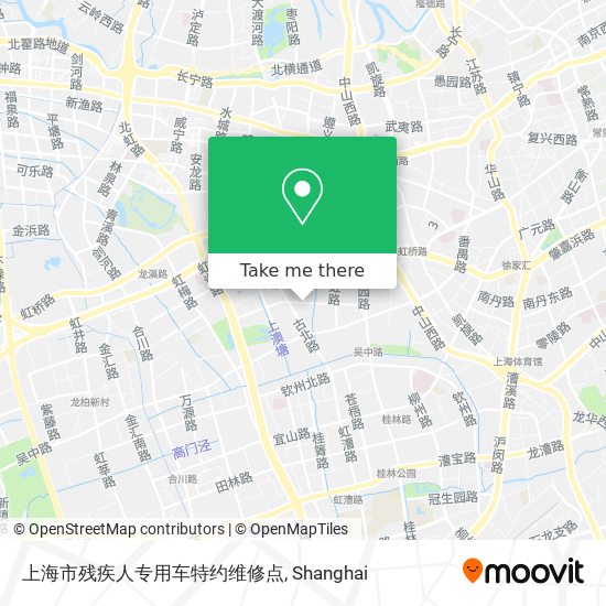 上海市残疾人专用车特约维修点 map