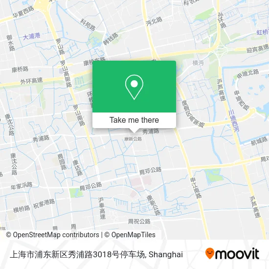 上海市浦东新区秀浦路3018号停车场 map