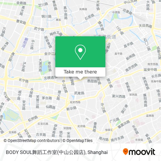 BODY SOUL舞蹈工作室(中山公园店) map