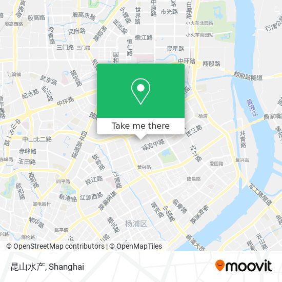 昆山水产 map