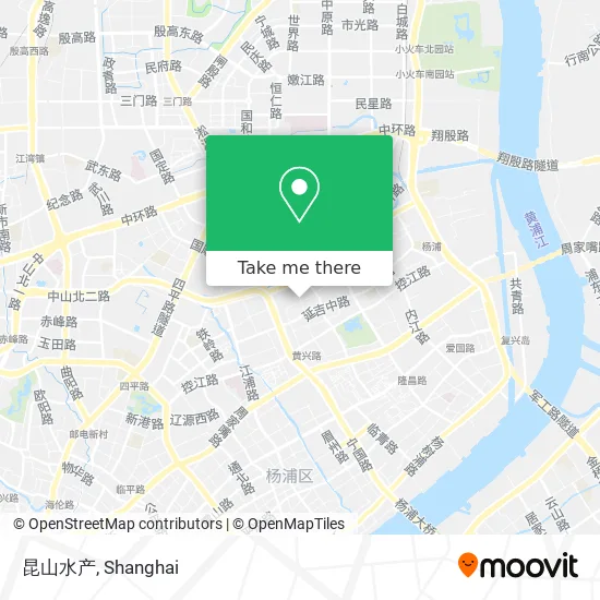 昆山水产 map