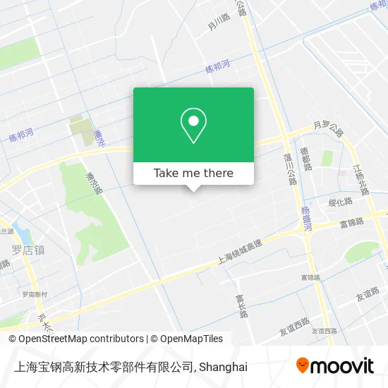 上海宝钢高新技术零部件有限公司 map