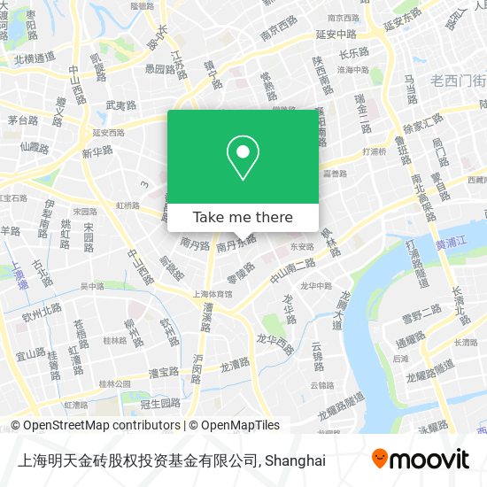 上海明天金砖股权投资基金有限公司 map