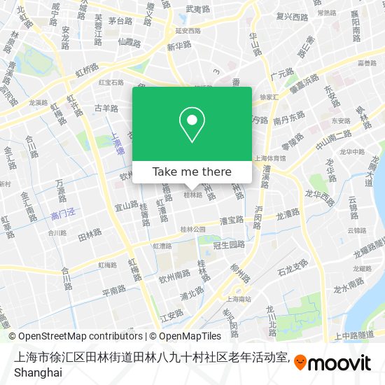 上海市徐汇区田林街道田林八九十村社区老年活动室 map