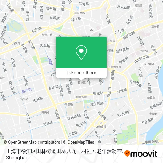 上海市徐汇区田林街道田林八九十村社区老年活动室 map