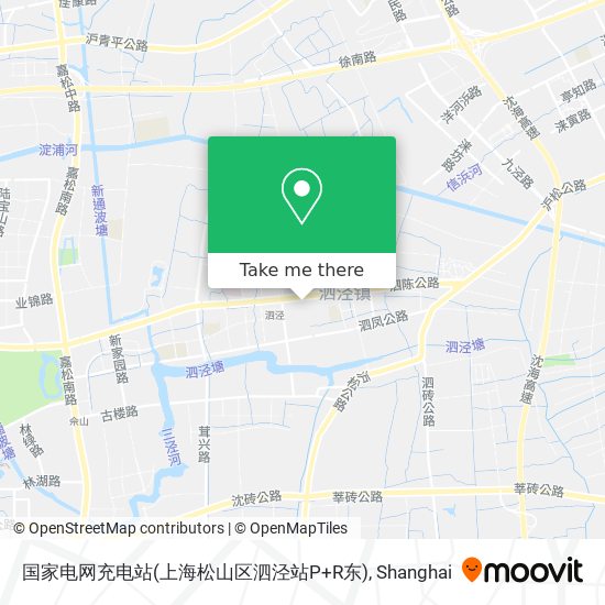 国家电网充电站(上海松山区泗泾站P+R东) map