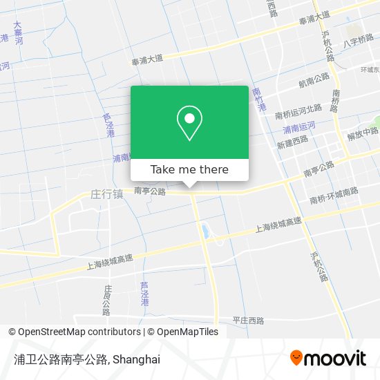 浦卫公路南亭公路 map