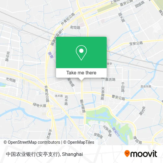中国农业银行(安亭支行) map