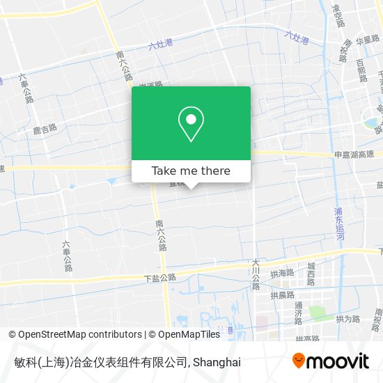 敏科(上海)冶金仪表组件有限公司 map