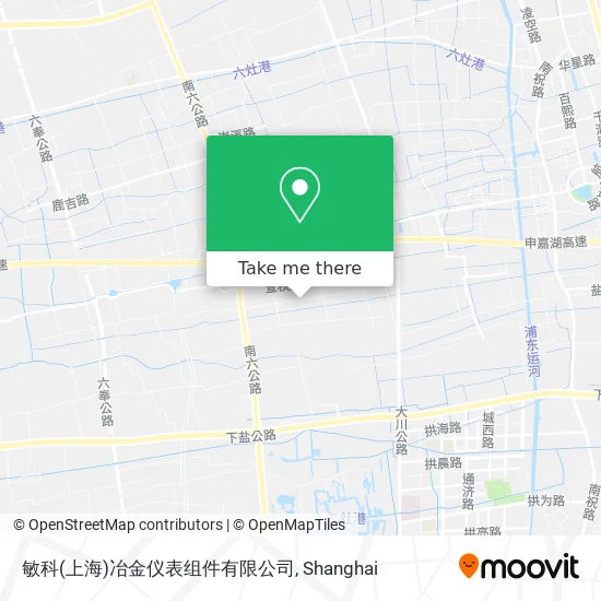 敏科(上海)冶金仪表组件有限公司 map