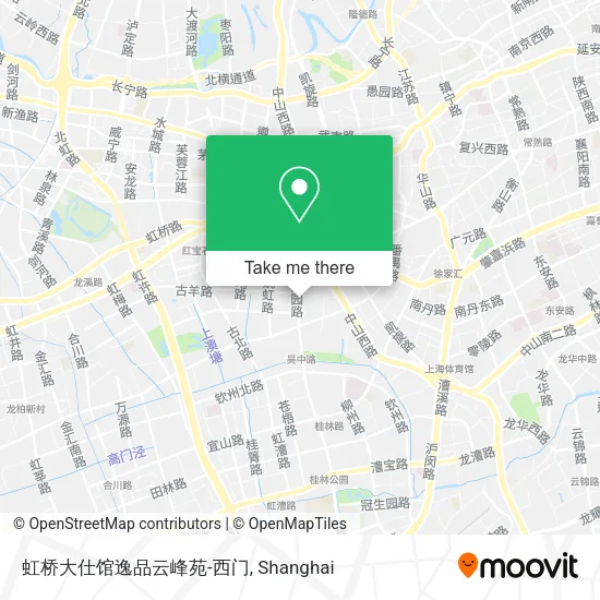 虹桥大仕馆逸品云峰苑-西门 map