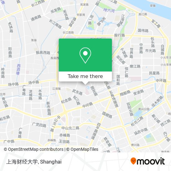 上海财经大学 map