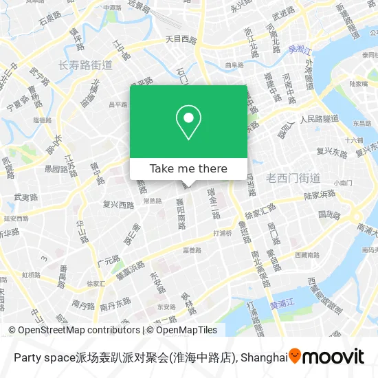 Party space派场轰趴派对聚会(淮海中路店) map