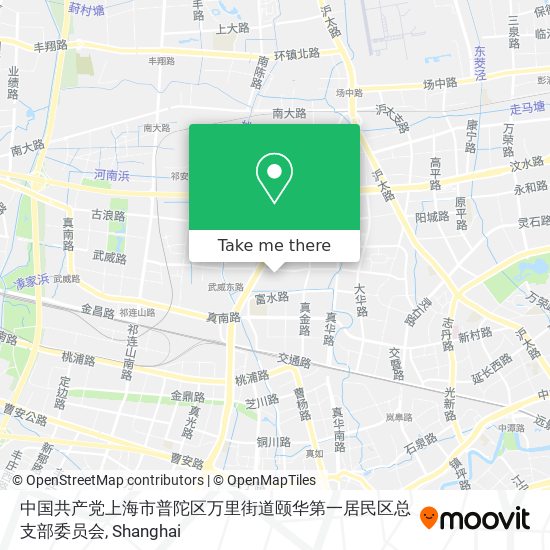 中国共产党上海市普陀区万里街道颐华第一居民区总支部委员会 map