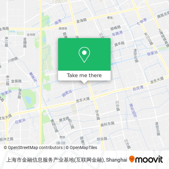 上海市金融信息服务产业基地(互联网金融) map