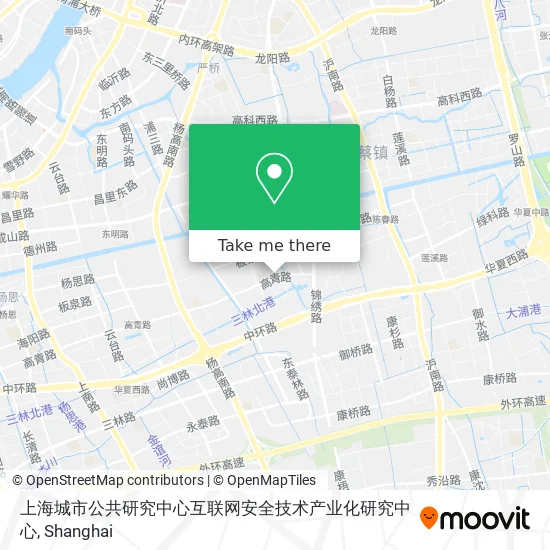上海城市公共研究中心互联网安全技术产业化研究中心 map