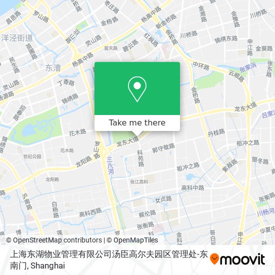 上海东湖物业管理有限公司汤臣高尔夫园区管理处-东南门 map