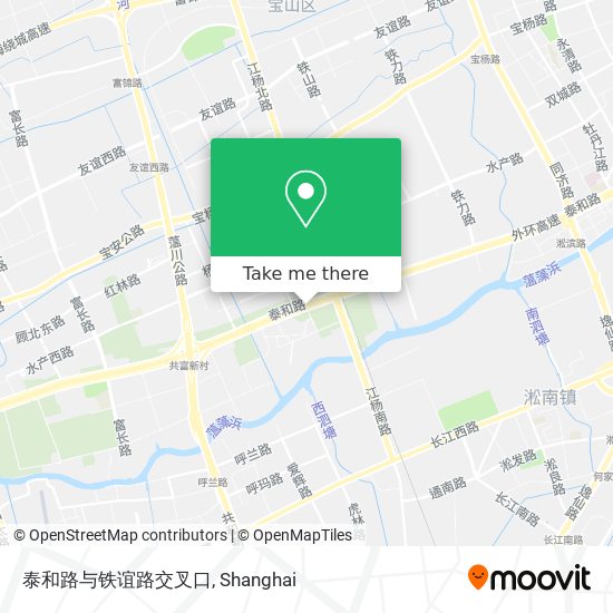 泰和路与铁谊路交叉口 map