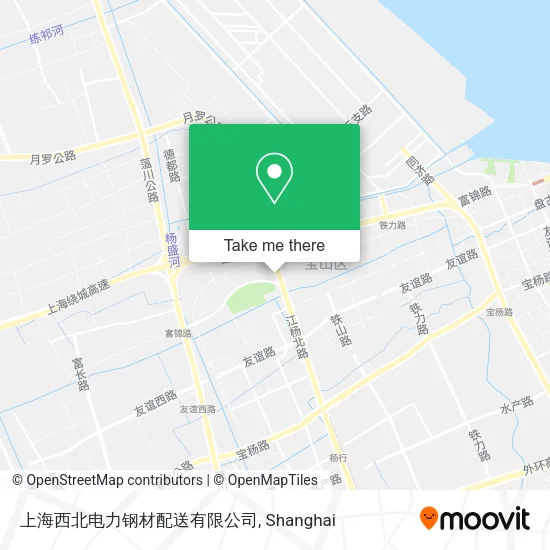 上海西北电力钢材配送有限公司 map