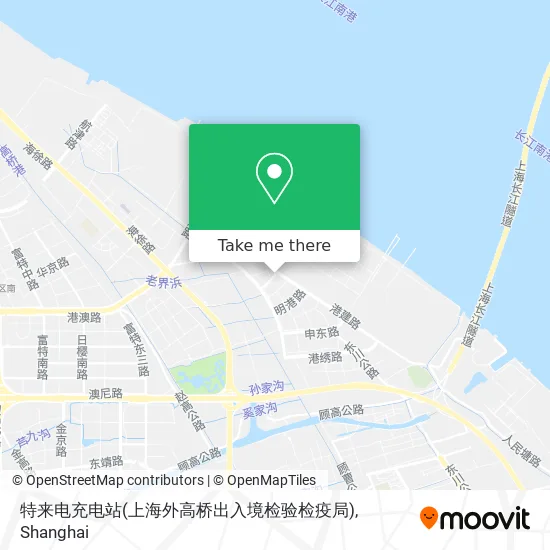 特来电充电站(上海外高桥出入境检验检疫局) map