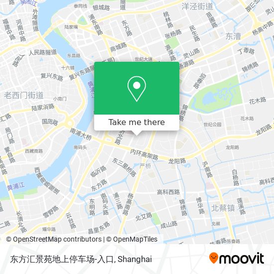 东方汇景苑地上停车场-入口 map