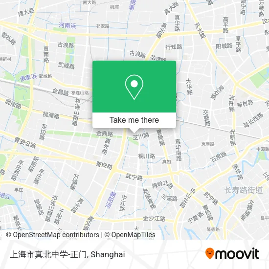 上海市真北中学-正门 map
