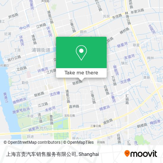 上海言责汽车销售服务有限公司 map