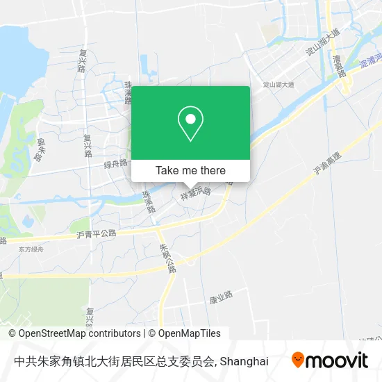 中共朱家角镇北大街居民区总支委员会 map
