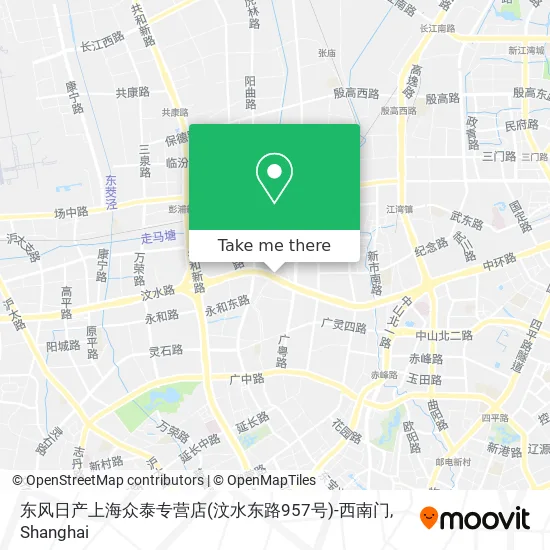 东风日产上海众泰专营店(汶水东路957号)-西南门 map