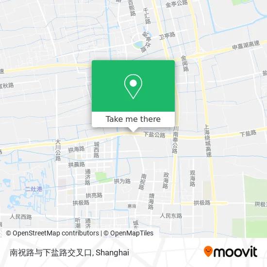 南祝路与下盐路交叉口 map